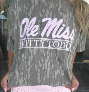 Ole Miss Hotty Toddy Camo Shirt, Vintage Bottomland Gameday Tee, Southern University Graphic Top, Gift For Her, Gift For Mom