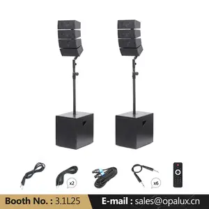 PRORECK CLUB 3000 Portable Bluetooth PA Speaker System, DJ Karaoke Line Array Speaker with Dual 12-Inch Subwoofers, USB/SD, Remote Control