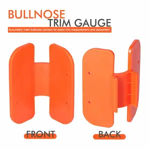 Woodworking Tool Corner Marking Gauge, Floor Installation Tool, Bullnose Edge Trimming Ruler, Precision Marking Tool for Carpentry Projects, Woodworking Square Protractor