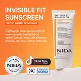 NIDA Invisible Fit Sunscreen Lightweight Spf Sensitive Facial