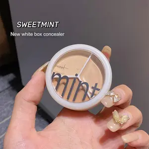Sweet Mint 3-Color Concealer Palette - Covers Spots, Acne Scars, Dark Circles, Tear Troughs & Contours - Long-Lasting Foundation Cream