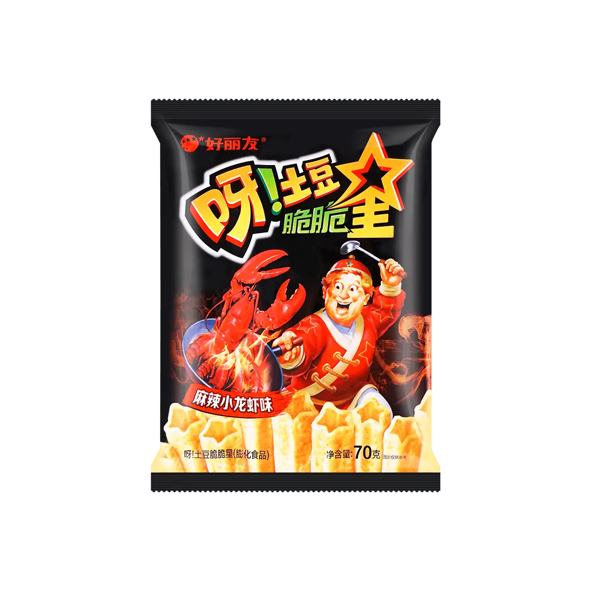 ORION Korea Spicy Crayfish Flavor Potato Chips 70g - Crispy Korean Snack for TikTok