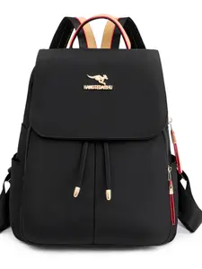 Women's Kangaroo Backpack, Canvas Drawstring Ultra-Lightweight, Large Capacity Anti-Theft, Casual Commute Travel Bag