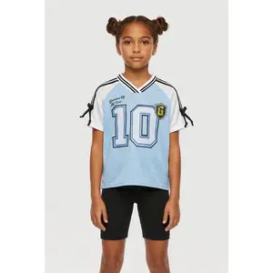 Girls Greatest of All Time 10 Jersey Mesh Top