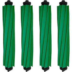 Replacement  for   Plus 505/405 Combo Robot Vacuum Accessories Kits, Multi-Surface Rubber Roller Brushes, 4 Pack