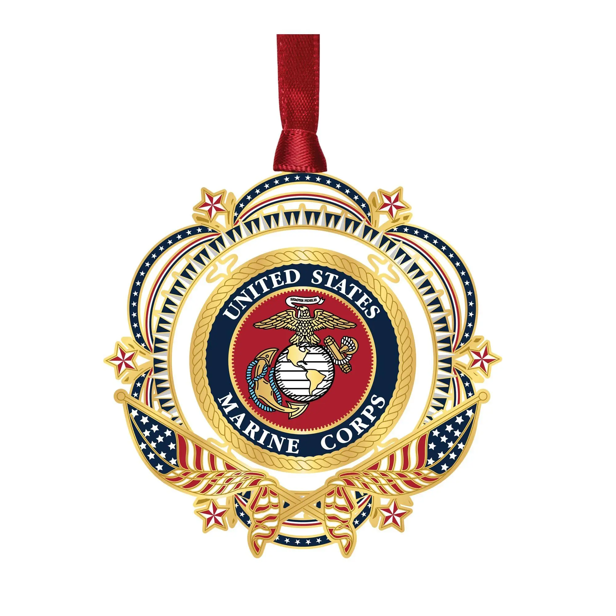 Patriotic Marine Ornament