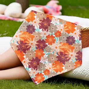 Boho Floral Dog Bandana / Dog Costume / Over The Collar / Dog Gift / Dog Mom / Custom / Gift For Pets