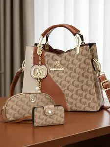 Luxury Women's Bag Series Women's Handbag, Fashionable and Versatile Commuting Women's Bag 3-Piece Set Bag, Retro and Eye catching Printed Women's Bag Single Shoulder Women's Bag Crossbody Bag, Suitable for Giving Women Christmas Gifts, Valentine's Day