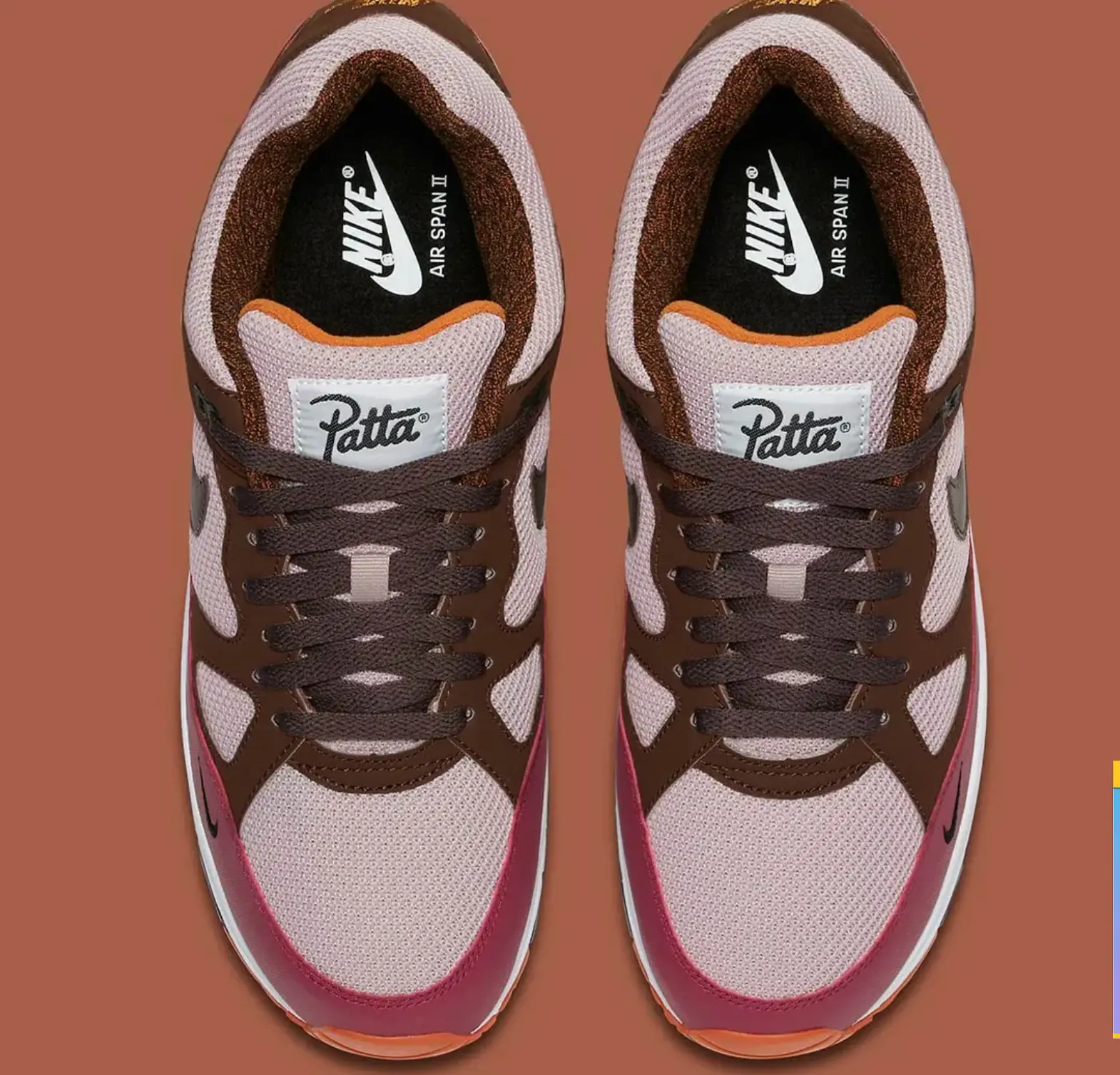 Patta x Nike Air Span II (Size Mens 10.5) Patta Team Red - Brand New NO Box