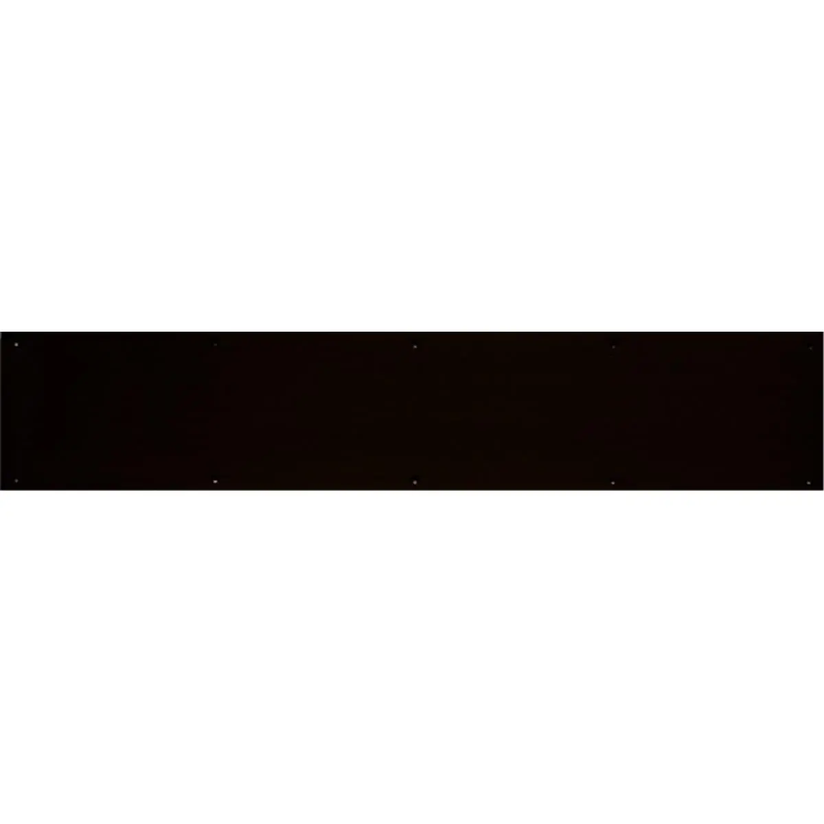 212 MAIN Dark Bronze Anodized Aluminum Magnetic Kick Plate - Self-Adhesive Mount, Brass-Accented, 0.040 in. Thick, 6 in. x 30 in. for Door Frames, Window Frames