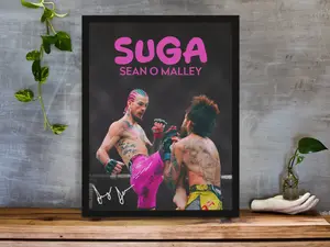 Sean O' Malley, SUGA, Poster, UFC 299, Knee Over Chito Vera, UFC Poster, Poster Ideas, Motivational Posters, Wall Decor, Mma Poster