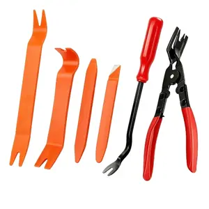 Update 6pcs Car Decorative Disassembly Tool Set, Plastic Pry Tool Kit, Car Decoration Tool, Pry Tool, Car Door Panel Clamp Tool, Fastener Disassembly Tool, Car Repair Tools