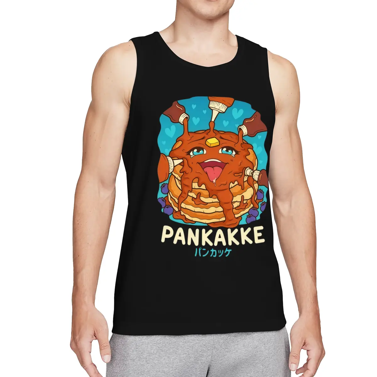 Funny Naughty Foodie Pun Kawaii Pankakke Japanese Pancake T-Shirt Cotton  T Shirts Beach Tops T Shirt High Street