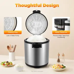 Valentine's Day Electric Rice Warmer Heavy Duty 23L 2026 Trending Stainless Steel Non-stick Easy Clean for Commercial Catering Festival Banquets Rice Grain Cooker Multifunction Appliance