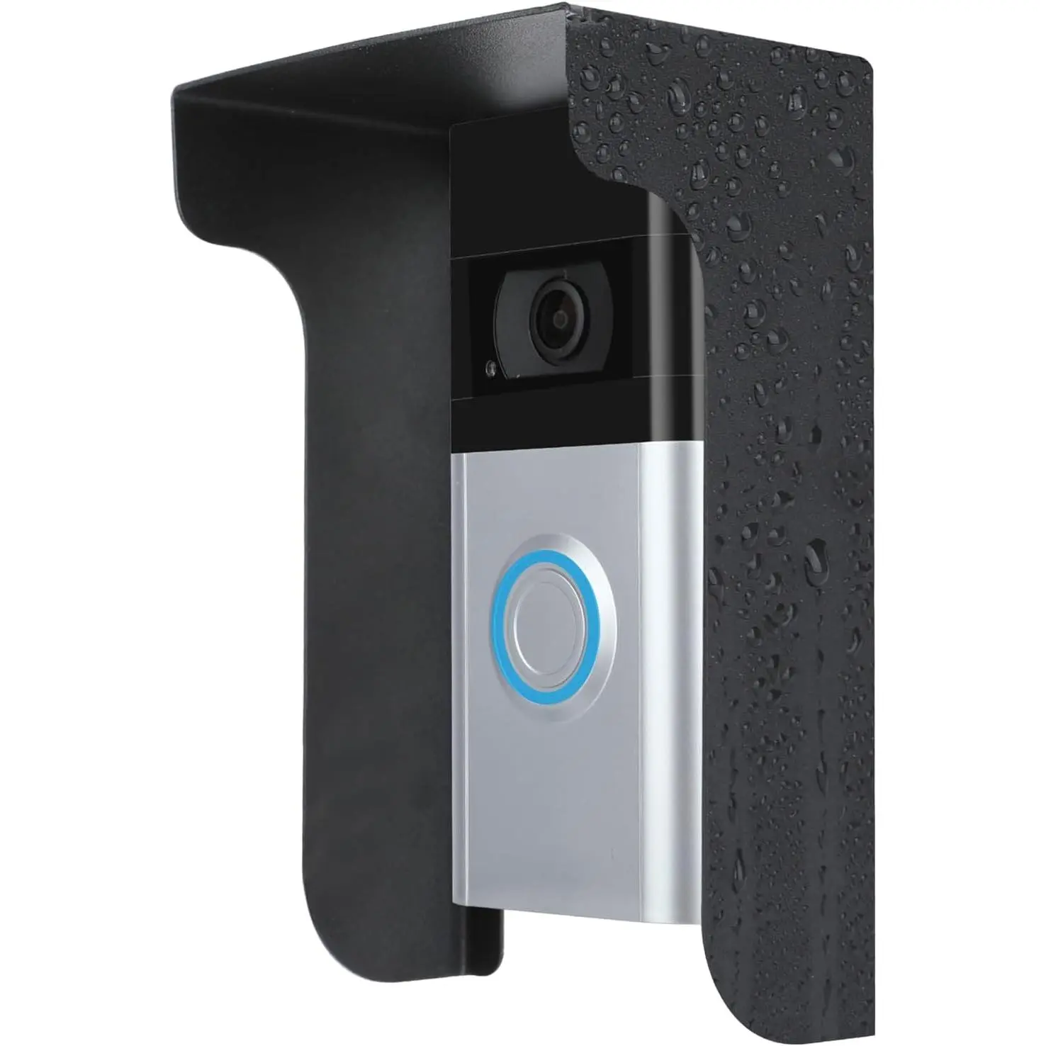 Metal Doorbell Cover Compatible with Ring/Blink/ Nest/Arlo/Eufy/AOSU Doorbell, myQ  Garage Door Video Keypad Protector, Access Control Keypad Cover, Weatherproof Doorbell Cover, Anti Glare