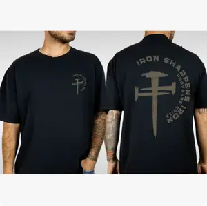 Iron Sharpens Iron Christian Gym Shirt Gym Pump Christian Clothes Proverbs Bible Verse Shirt Christian Streetwear Jesus Christian Man Shirt
