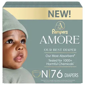 Amore by Pampers Diapers Super Pack - Size Newborn - 76ct Amore by Pampers Diapers Super Pack - Size Newborn - 76ct