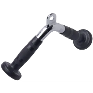 French Fitness 12" Rubber Grip Tricep Pressdown Bar (New)