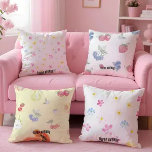 Djerf Avenue Cushion Cover Plush Reversible Pillow Cover: Perfect for Car Rides, Sofa Lounging, Bedroom Relaxation & More A Thoughtful Gift for Loved Ones!