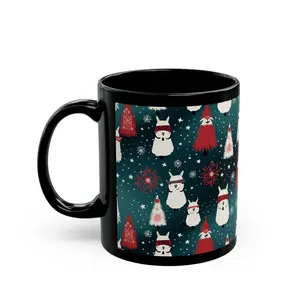 Singing Llamas 11oz Black Mug