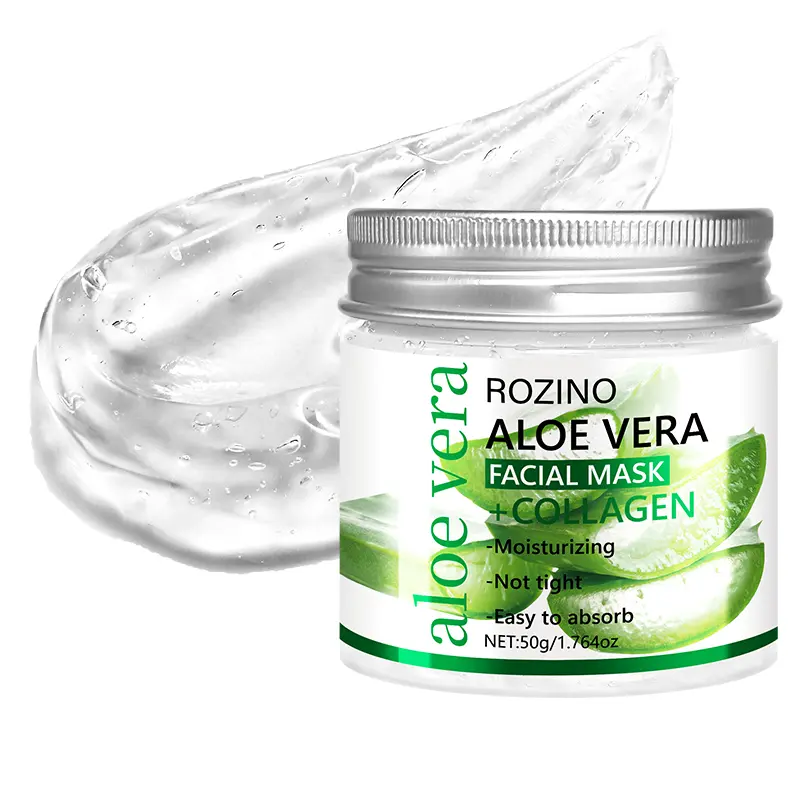 ROZINO- Aloe Vera Collagen Facial Mask - Moisturizing Formula, Easy  Absorption, 50g/1.76oz, Rozino Brand - TikTok Shop