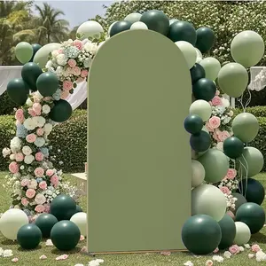 1pc Double-Sided Solid Color Arch Backdrop Cover ,Reversible Party Background for Birthday, Baby Shower, Wedding Decor