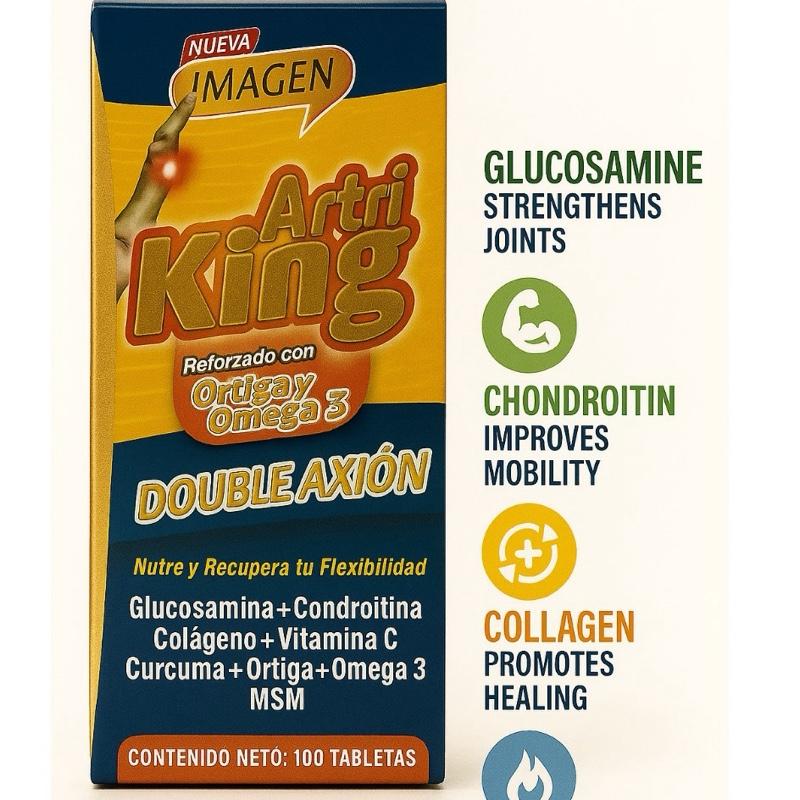 Artrikin Con Ajo Doble Acción 100 Cápsulas – Herbal Supplement From Mexico