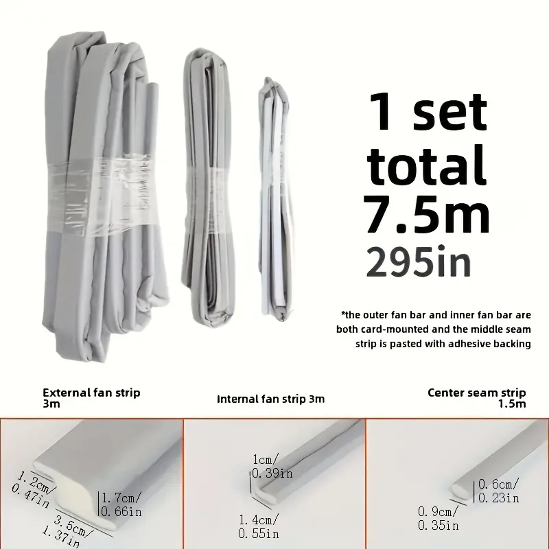 1 Roll Easy to Install Windproof And Quiet Window Sealing Strip - Sliding Window Sealing Strip Z-Shaped Wrapped Plastic Steel Door And Window Sealing Strip, Plastic Steel Window Sound Insulation Strip Windproof Strip