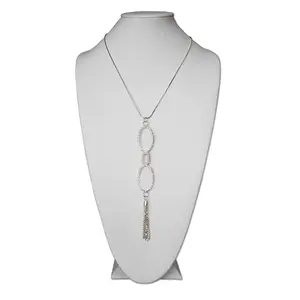 Neckglasses  Catherine Tassel Reading Glass - Silver, Strength 3.0