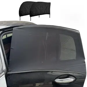 Car Rear Window Screens For Side Windows  2 Pack Sun Shades Stretchy Mosquito Net Cover Fit Cars Suvs - Up To 36.22"x55.1"