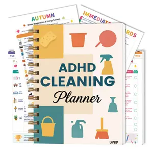 ADHD Cleaning Planner 2026 - Stop Procrastinating & Organize Your Home with Daily/Weekly Checklists, Reward System & Habit Tracker | Easy Cleaning Workbook for Adults