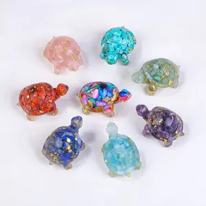 Crystal Chips Turtle Tortoise Healing Natural Crystal Stone Gemstone Gorgeous Energy Jewelry Souvenir Valentine Anniversary Love Girlfriend Boyfriend Christmas Halloween Birthday Gift New Year