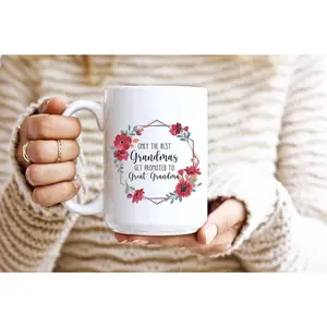 Great Grandma Gift, Great Grandma Pregnancy Announcement, Only The Best Grandmas Get Promoted To Great Grandma, Great Grandma Mug