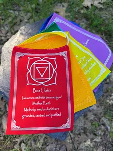 Chakra Prayer Flags with Affirmations