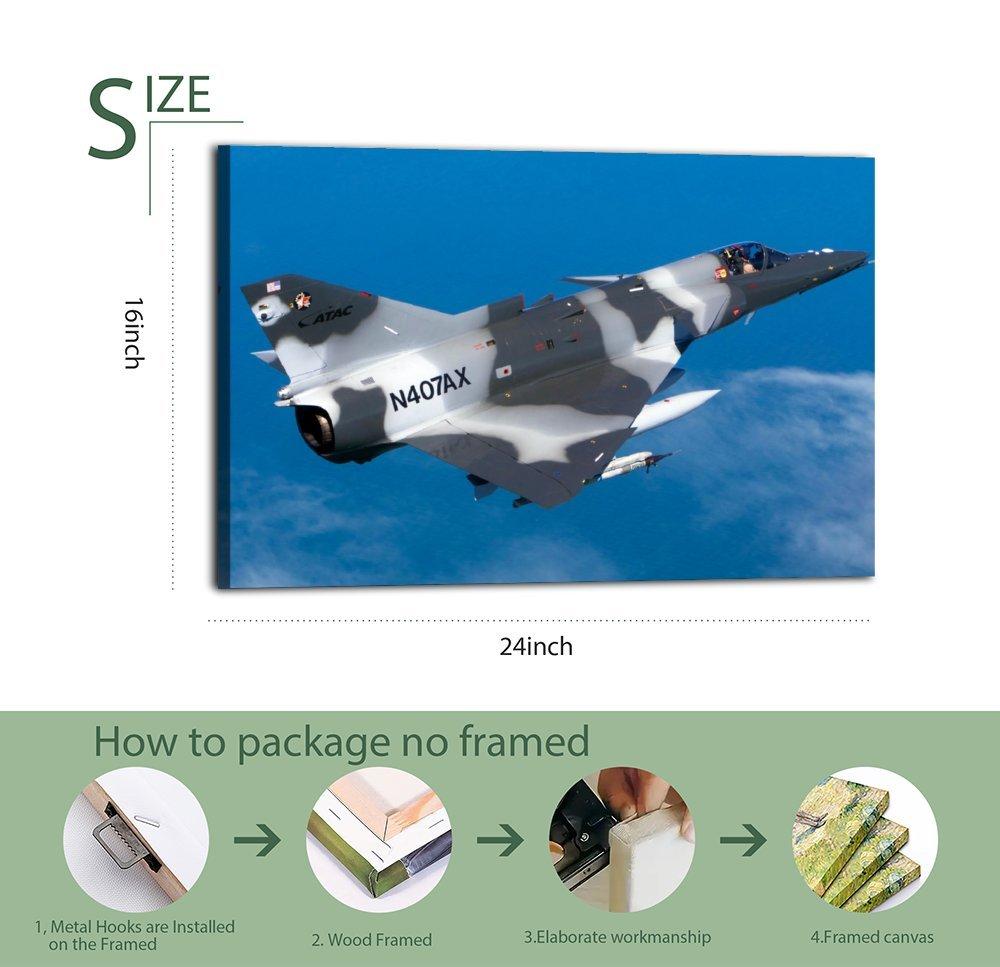 Military Fighter Poster Israeli KFIR-C2 Fighter Jet Poster Decorative Painting Canvas Wall Art Picture Print Modern Family Bedroom Decor