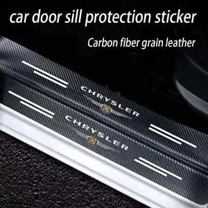 Car Door Edge Protector Carbon Fiber, Scratch-Resistant Transparent Film, Waterproof, for Chrysler 200 2011-2017, Durable & Easy to Clean