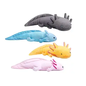 Axolotl Plush Toy, 1 Count Cute Cuddly Stuffed Animal Plushie, Realistic Salamander Axolotl Plush Toy for Kids Gift Room Decor