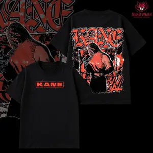 Kane WWE Wrestling T Shirt Hoodie 100% Cotton, Big Red Machine Graphic Tee, Attitude Era Legend Theme Shirt, Oversized Heavyweight Gym Pump Cover Streetwear, Unisex Wrestling Fan Gift