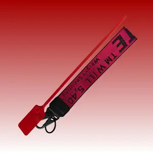 This Fashion Keychain is About to Go Viral!  High-Quality WHITE Lanyard with Red Tag | Perfect Unisex Gift