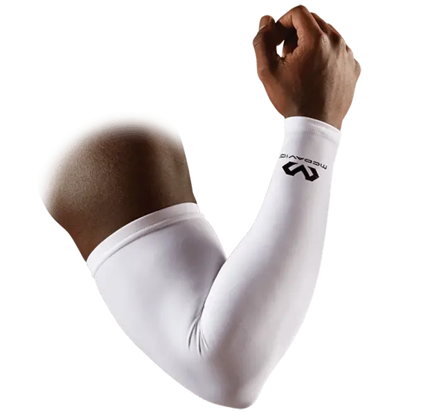 McDavid Compression Arm Sleeve Single - 80% Nylon for Warmth & Dryness - Hdc Moisture Management - UV Protection - Strong Seams - Ideal for Sports