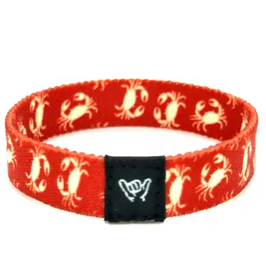 Red Crab Wristband Bracelet