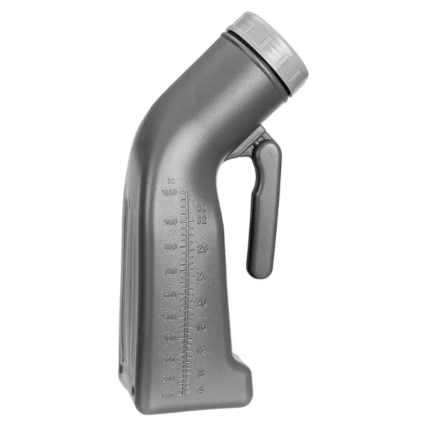 CUNQN Men's 1L Spill-Proof Thick Plastic Portable Emergency Urinal Bottle, Home Supplies Storage Accessory for Outdoor Camping, Hospitals, Portable Urinal