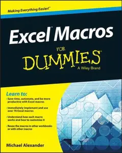 USED-Excel Macros For Dummies by Michael Alexander (Paperback)