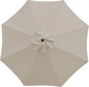 9ft Patio Umbrella Replacement Canopy Market Umbrella Top Outdoor Umbrella Canopy with 8 Ribs