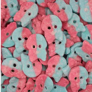 Bubs Swedish Candy - Dizzy Skulls - Vegan BonBon - Blueberry Raspberry - Bubblegum - Sweet, Snack swedish candy swedish  candy