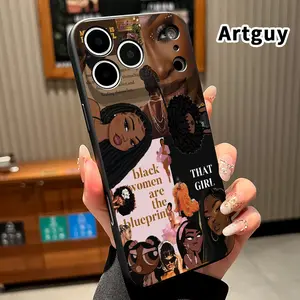 Straight Edge TPU Phone Case for iPhone 17 15 16 14 Pro Max 13 12 11 XR XS Plus Air E BlackBeautySoul Pattern Drop Protection Shockproof Soft Liquid Silicone Smartphone Cover