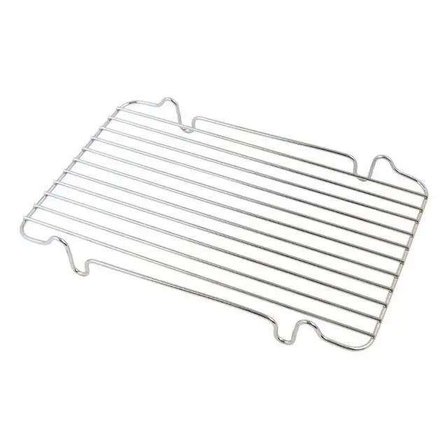 212 MAIN Silver Chrome Metal Mini Roasting Rack (12 in. x 7.5 in.) - Dishwasher Safe Kitchenware for Cooking, Baking, Roasting