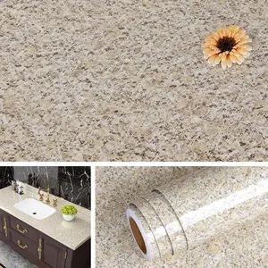 Contact Paper for Countertops Beige Granite Wallpaper Kitchen Countertop Peel and Stick Desk Covering Self Adhesive Laminate Counter Top Contact Paper  Vinyl Wrap 15.8x78.8 Inch