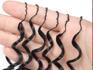 [Cheapest] Mamushow Feather Crochet Human Hair Bundles for Miracle Knots Human Hair Burmese Curly Pre-Separated 50g/Pack Reusable Invisible 100% Virgin Human Hair Crochet Extensions Natural Black #TiktokShopSpringGlowUp #HairTok#Summervibes