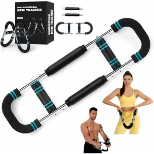 Twister Arm Trainer, 40-100lb Adjustable Chest Workout Equipment Power Twist Arm Trainer, Forearm Strengthener, Portable Spring Resistance for  Fitness